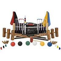 Los mejores  - Uber Games - Juego de croquet profesional para 6 jugadores – Contiene 2 tamaños de mazo de madera dura- 2 x 34&quot- y 4 x 38…